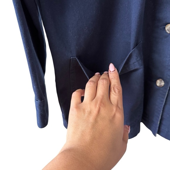 Cabin Creek Button Up Chore Coat Jacket Size M Blue Cabincore Outdoors Minimal - Picture 5 of 10
